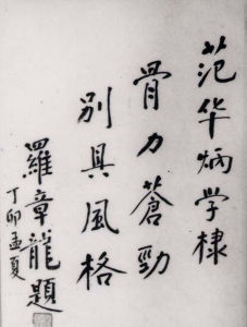 羅章龍書法