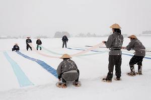 雪地里織成的夏布小千古縮