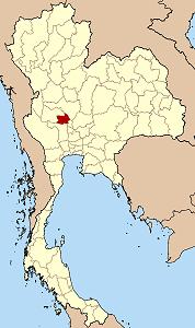 猜納在泰國的位置