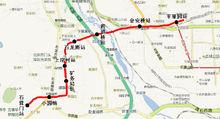 北京捷運S1線線路圖