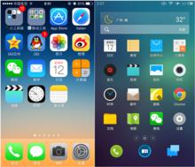 Flyme3.0與IOS7互動