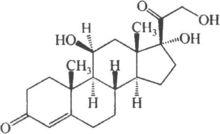 氫化可的松的結構式