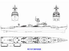 黃石號護衛艦四視線圖