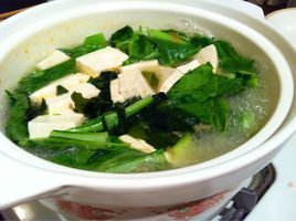 豆腐青菜湯