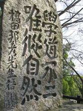 橋田邦彥先生の碑
