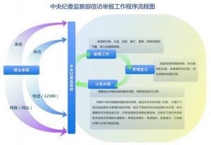 中央紀委監察部網站，網路舉報受理流程