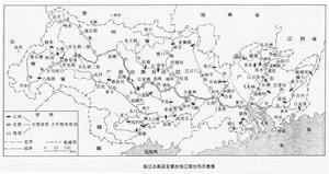 珠江水系水電工程分布圖