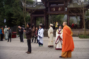 肖紅袖在拍攝現場