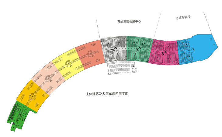 主體建築及多層車庫四層平面