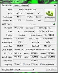 g105m gpu-z圖