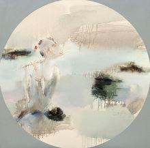 吳悠 月漫沙洲之一 布面油畫 135x135cm