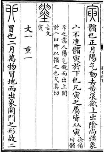 《說文解字》中的“卯”字