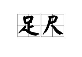 足尺[漢語詞組]