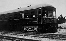 1953年唐山工廠設計製造的第一代機械傳導軌道檢查車