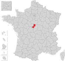 維耶爾宗地區在法國的位置