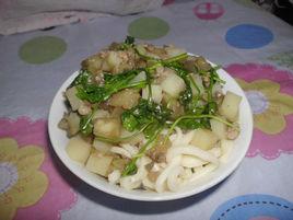 土豆茄丁打滷面