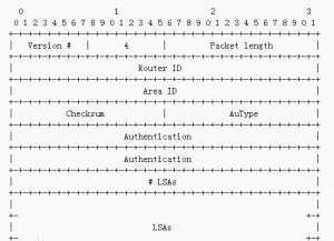 鏈路狀態更新包的格式