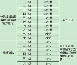 七級傷殘鑑定標準