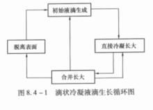 滴狀冷凝液滴生長循環圖