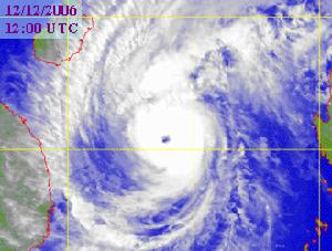 颱風尤特的衛星圖