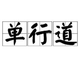 單行道[漢語詞語]