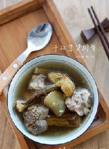 乾松茸排骨湯