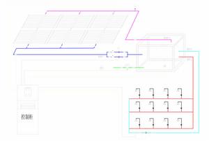真空管太陽能熱水系統原理圖