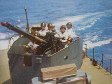 062型護衛艇雙管37毫米機關炮