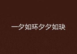 一夕如環夕夕如玦