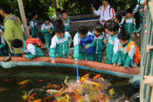 奶瓶餵魚