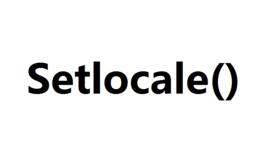 Setlocale