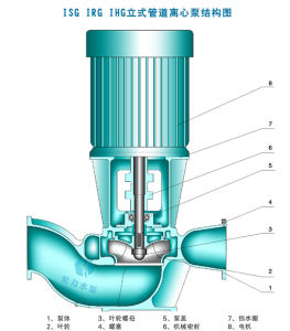 ISG立式管道泵結構圖