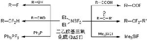 二乙胺基三氟化硫的反應