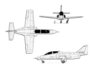 西班牙C.101教練機三面圖