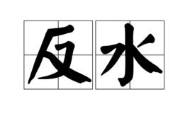 反水[詞語]