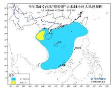 颱風塔拉斯大風預報圖