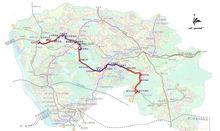 東莞捷運1號線線路圖