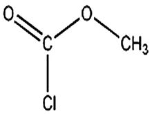 氯甲酸甲酯結構式