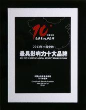 2013中國安防最具影響力十大品牌