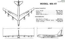 最終構型：Model 464-67，前機身顯著加長