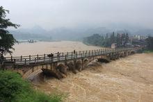 寨蒿河榕江縣段汛期洪水