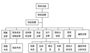 財務部組織結構圖