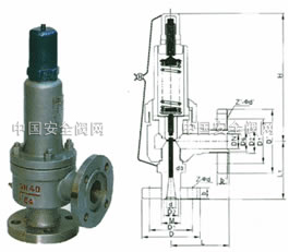 型號：A41H-64  彈簧微啟式高壓安全閥