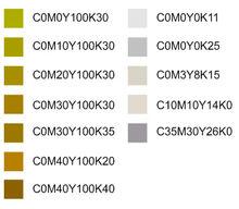 專銀的CMYK參考色