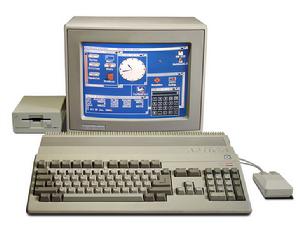 （圖）Commodore公司在1980年代生產的Amiga 500電腦