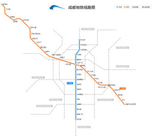 成都捷運線路圖