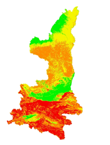 陝西省2005年的坡度數據