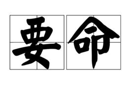 要命[漢字詞組]