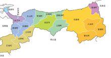 鳥取縣行政區劃圖