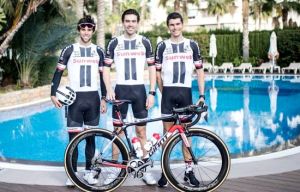 Warren Barguil, Tom Dumoulin 和Michael Matthews